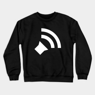 Simple Audio Icon - White Crewneck Sweatshirt